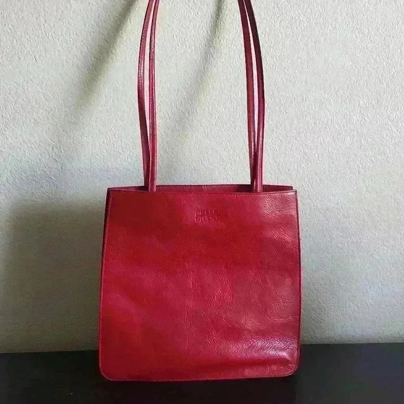 Pelle Studio Red Leather Purse - Picture 1 of 8